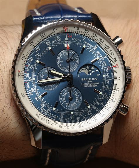 breitling big face watches|Breitling navitimer blue dial.